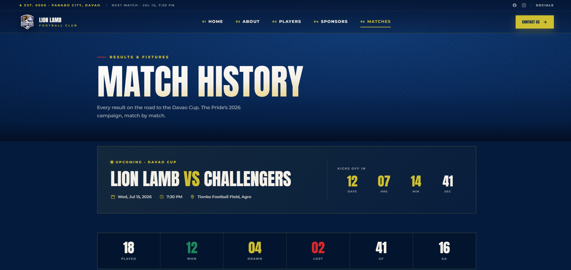 Lion Lamb FC screen 5