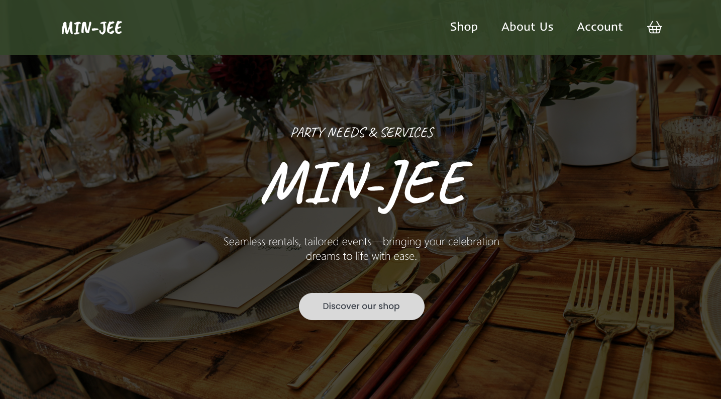 Min-Jee storefront / booking flow